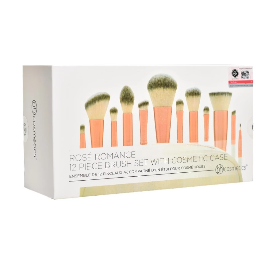 Bộ Cọ Trang Điểm 12 Cây BH COSMETICS Rose Romance BHBO02
